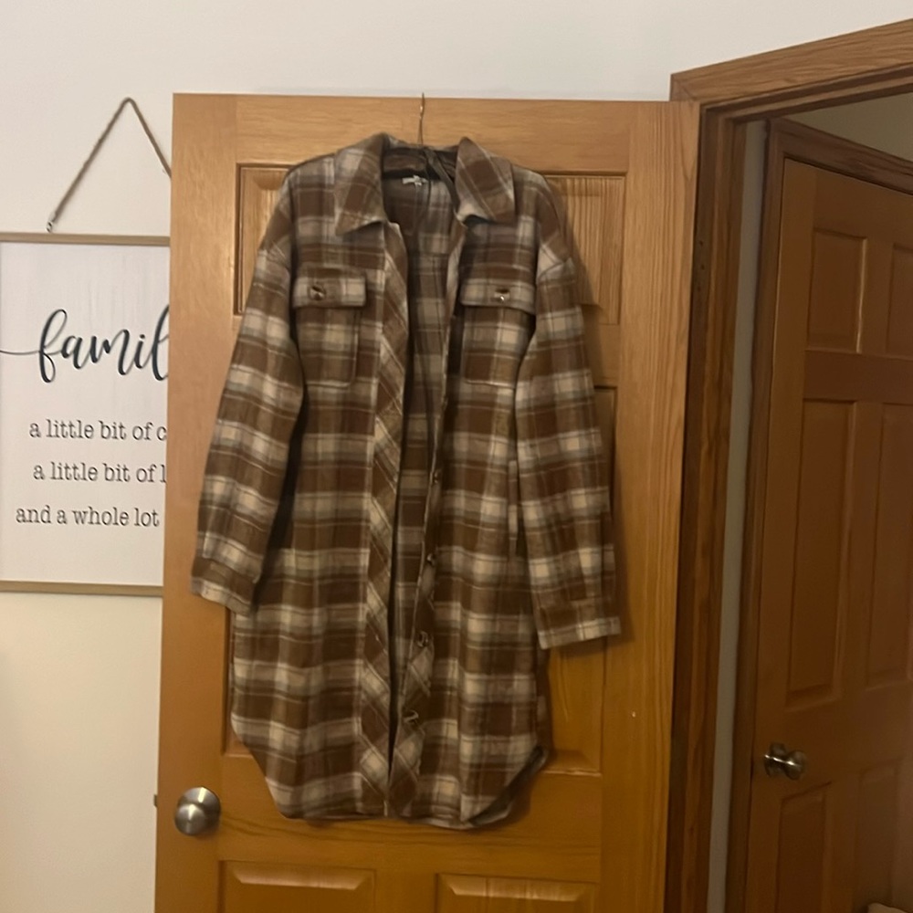 NWOT Long Boutique Flannel